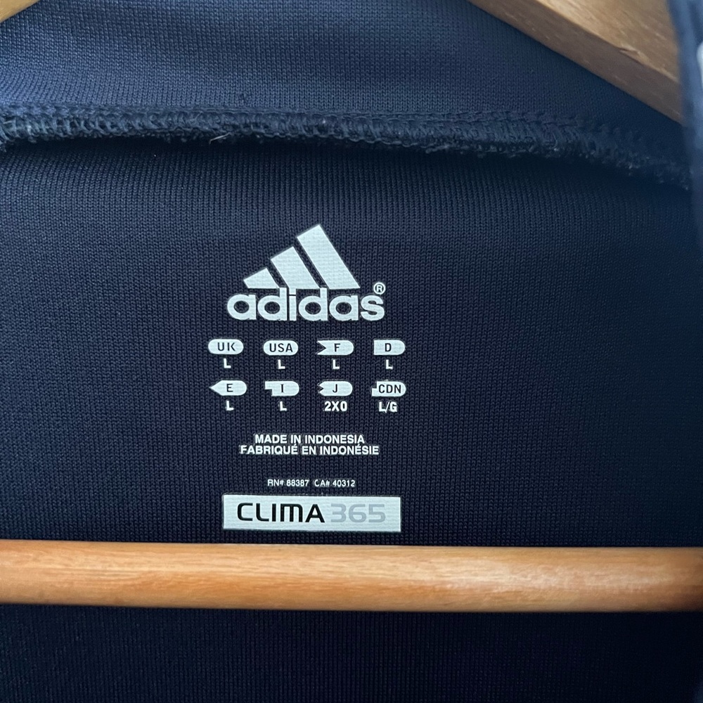 adidas Navy and Orange Men's Track Jacket - Picture 3 of 7
